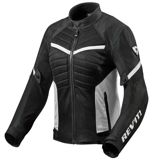 BLOUSON MOTO FEMME Ladies Revit Rev' It Arc Air Été Noir Blanc TG