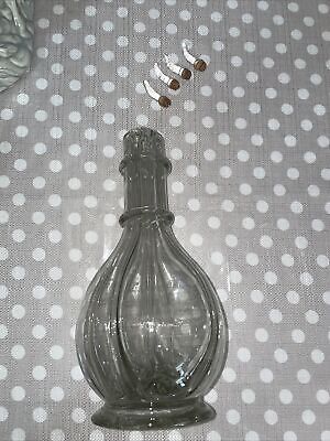 4 Section Liquor Wine Bottle Decanter Made In France With Stoppers