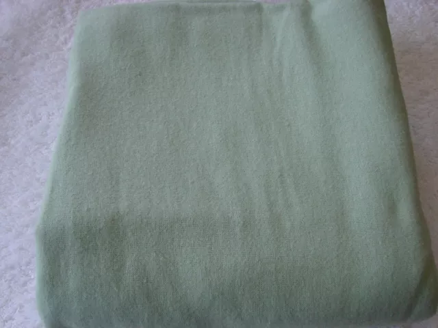 Foam Green Flannelette Cotton Fitted Cot Sheet Handmade