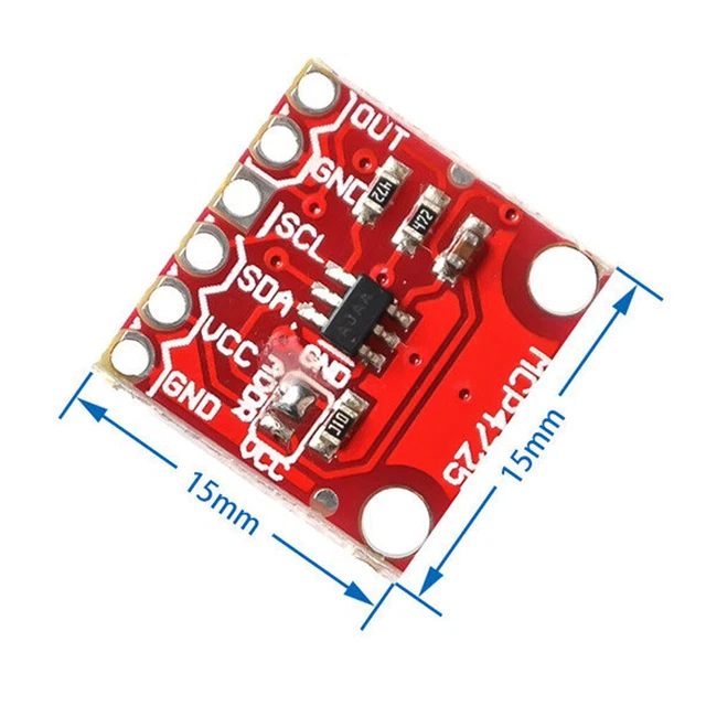 5Pcs I2C MCP4725 DAC Breakout Development Board module 12Bit Resolution