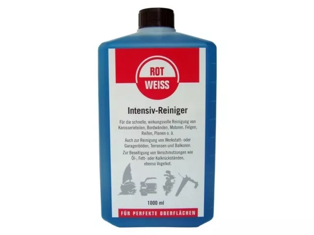 Rotweiss | Intensiv-Reiniger Konzentrat Flasche (1 L) (9210) für Außen und Lack