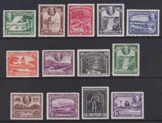 British Guiana. 1934-51. SG 288-300, 1c to $1. Fine mounted mint. Cat £150.