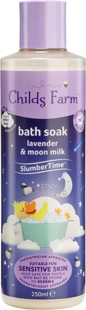 Childs Farm Sleep Bath Soak Lavender and Moon Milk Suitable for Newborns.