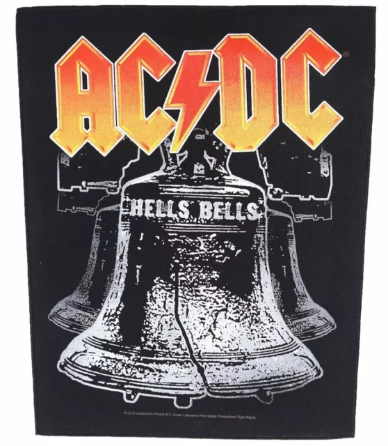 AC/DC Hells Bells Rückenaufnäher Backpatch-Metal Rock NEU & OFFICIAL!