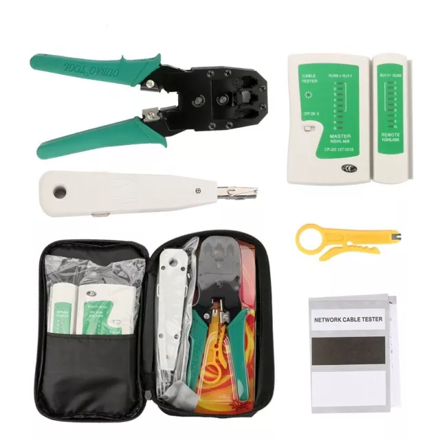 Kit d'outils de testeur de câble réseau Ethernet Portable pince à sertir RJ45