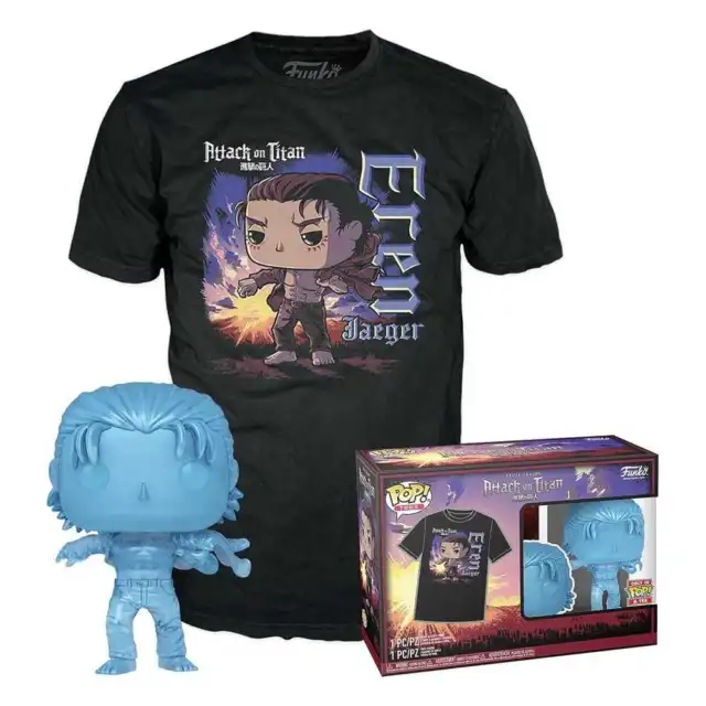 Attack On Titan Pop ! & Tee Boîte Eren W / Marks Size M