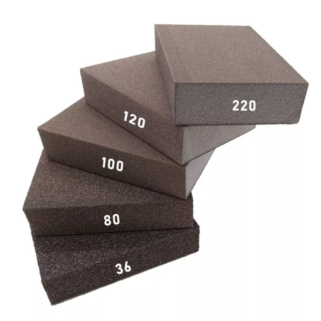 JUHONNZ Spugna Abrasiva 5 PCS Blocchi Abrasivi Carta Abrasive per Lucidare Le