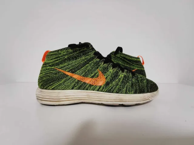 Baskets Homme Nike Lunar Flyknit Chukka - Couleur Vertes et Orange - Taille 41