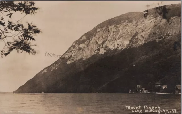 Westmore, VT: Mount Pisgah, Lake Willoughby RPPC, Vermont Real Photo Postcard