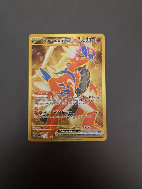 Pokemon Koraidon ex 254/198 Scarlet & Violet Secret Rare Full Art NM