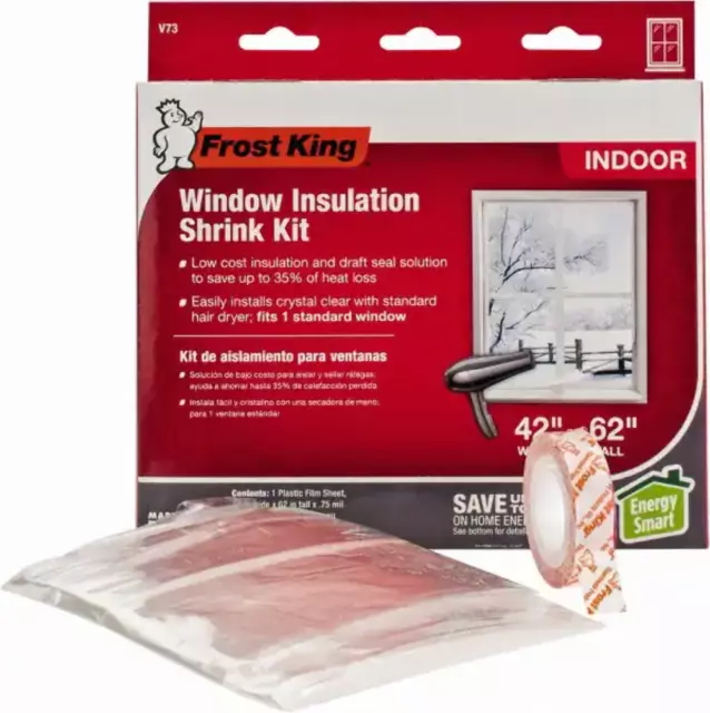 Frost King 42 in. x 62 in. Window Insulation Shrink Kit - 1 Sheet (V73H)