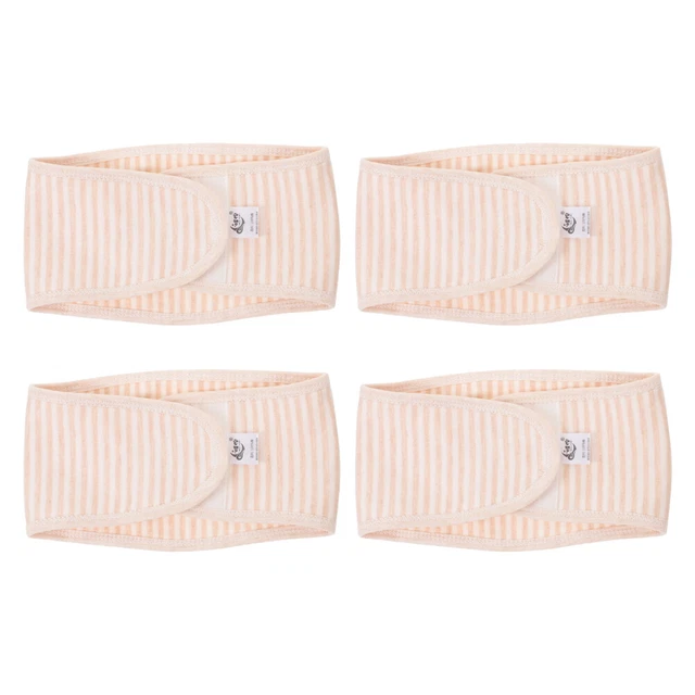 INFANT UMBILICAL BELT Baby Belly Band Stretchy Hernia Navel Band 4pcs £