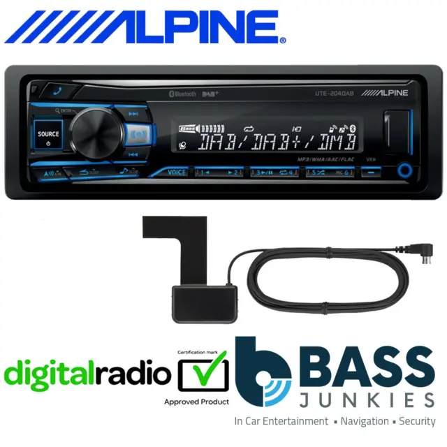 Alpine UTE-204DAB 1-Din Autoradio mit Bluetooth