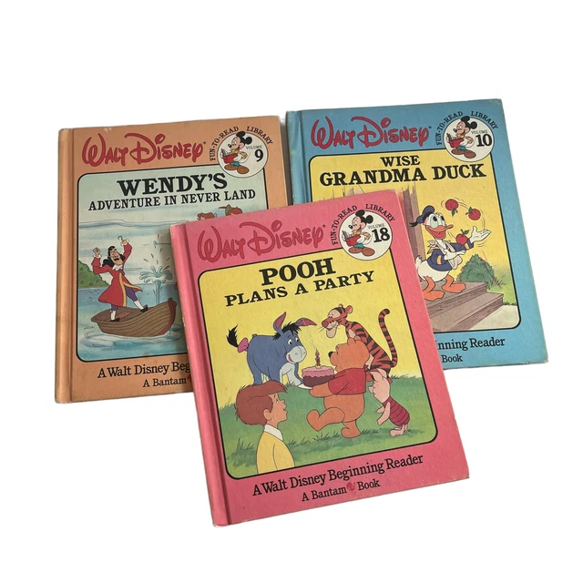 LOT OF 3 Walt Disney Ready To Read Library Books Peter Pan Donald 