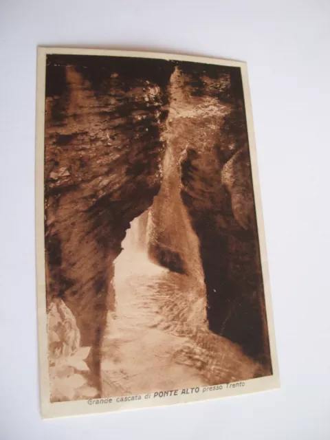 Trento - Grande Cascata di Ponte Alto presso Trento spedita in busta f. p. 1930