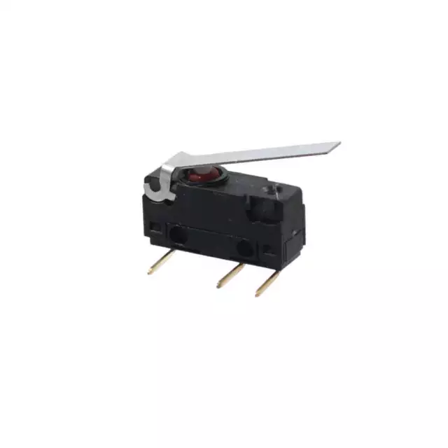BURGESS V4NCST82 Microinterruttore PCB con leva di azionamento 25 mm, 1 cambio 5A/250V