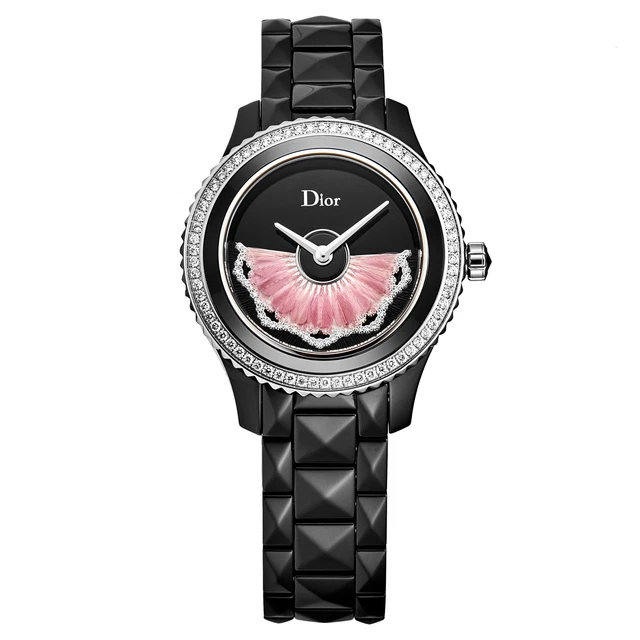 Christian Dior Women's CD123BE0C003 'Black VIII' Black Dial Diamond Set Ceramic