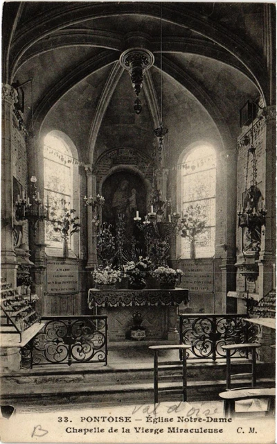 CPA AK PONTOISE Église Notre-Dame Chapelle de la Vierge Miraculeuse (519939)
