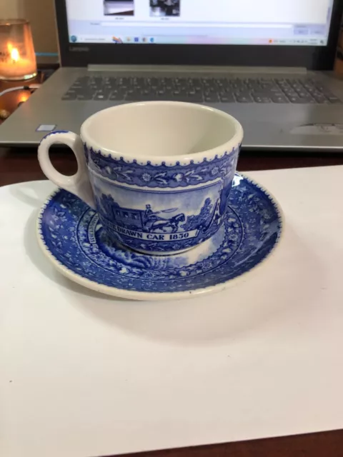 Baltimore & Ohio Railroad Lamberton China Cup & Saucer 1827-1927  Thomas Viaduct