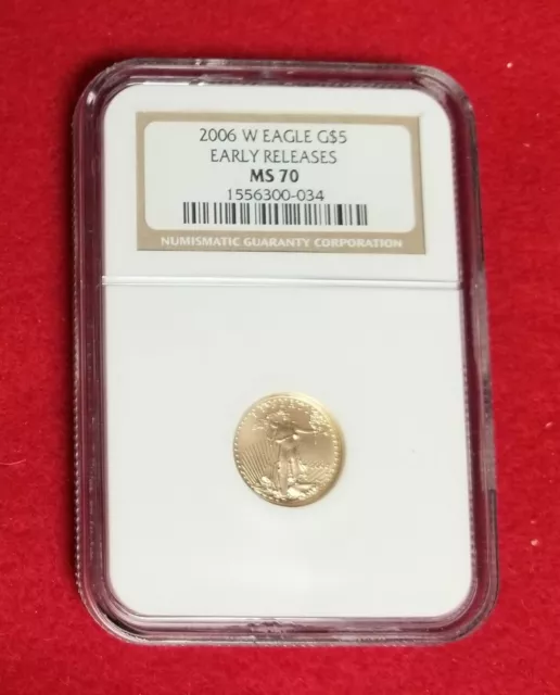 2006-W 1/10 oz Burnished American Gold Eagle MS-70 NGC *EARLY RELEASE*