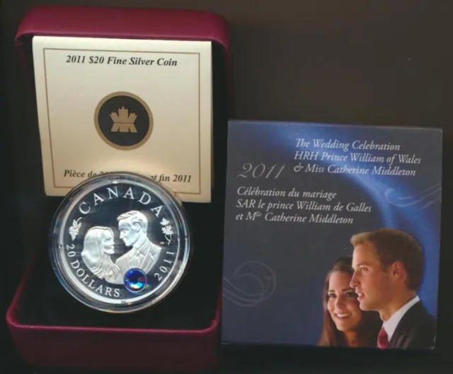 Canada: 2011 $20 1oz .999 Silver Prf The Wedding Celebration William & Catherine