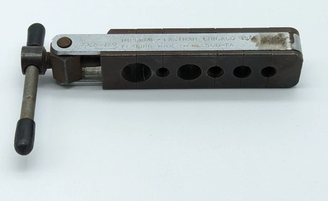 Vintage Imperial Brass Chicago Rol-Air Flaring Tool 5/16 - 5/8 No. 500-FA