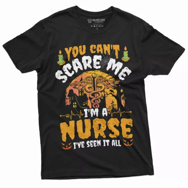 Funny Halloween T-Shirt Halloween Nurse Shirt Nurse Gifts Scary Halloween Tee