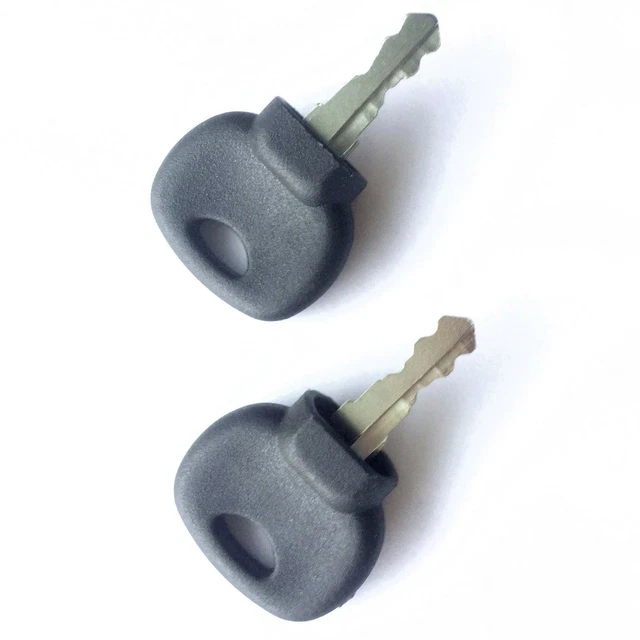 2 Pcs Truck Installation Forklift Ignition Key Black Keys For Any Truck New