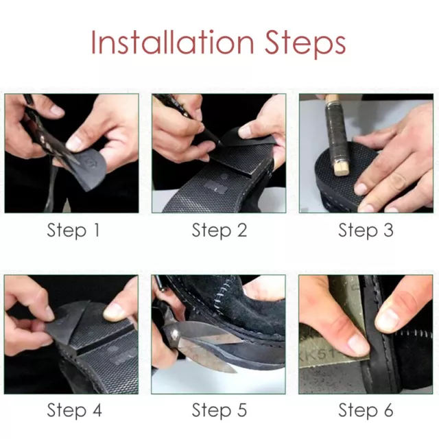 Scarpe antiscivolo tacco suola aderente cuscinetti protettivi riparazione antiscivolo scarpe gomma fai da te 3