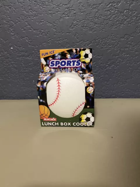 Reusable Munchkin Sports Lunch Box Ice Packs Baseball 2000