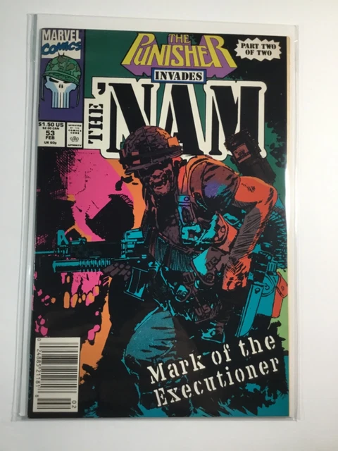 Nam (1986) #52A Fn- 5.5 The Punisher Invades The ‘Nam. Cover By: Jorge Zaffino