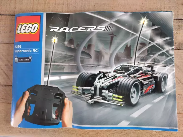 Lego Racers 8366 Supersonic RC Complete with Manual & Sticker Sheet