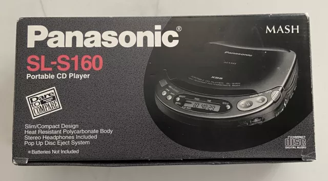Panasonic Portable Walkman CD Player Model SL-S160 Vintage Open Box New