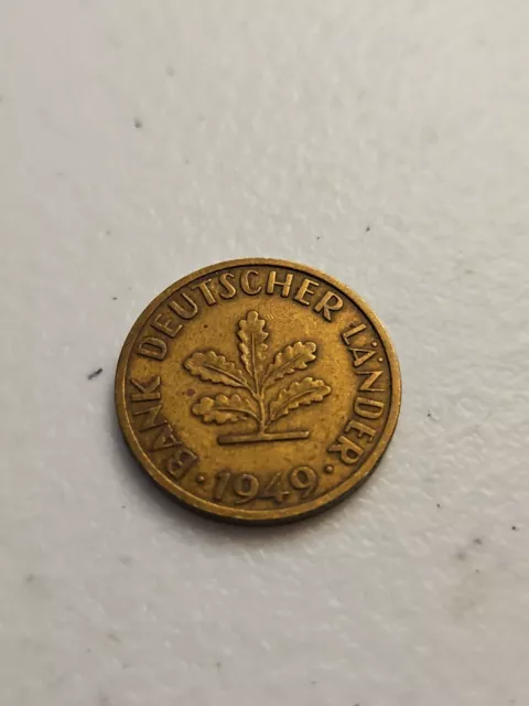 1949 F Germany 10 Pfennig