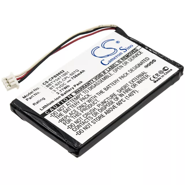 Battery 750mAh Type BBTY0471001 BT-925 CPL-507Q For Uniden TRU-C56, TRU-C46