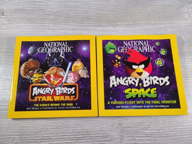 lot of 2 Angry Birds National Geographic books Space & Star Wars