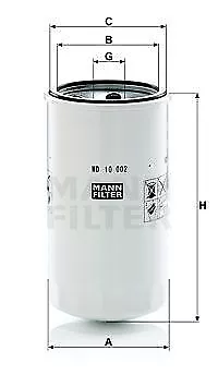 Filtro Idraulico Lavoro Filtro Uomo per Landini Series 1 1.1 11-> Wd10002