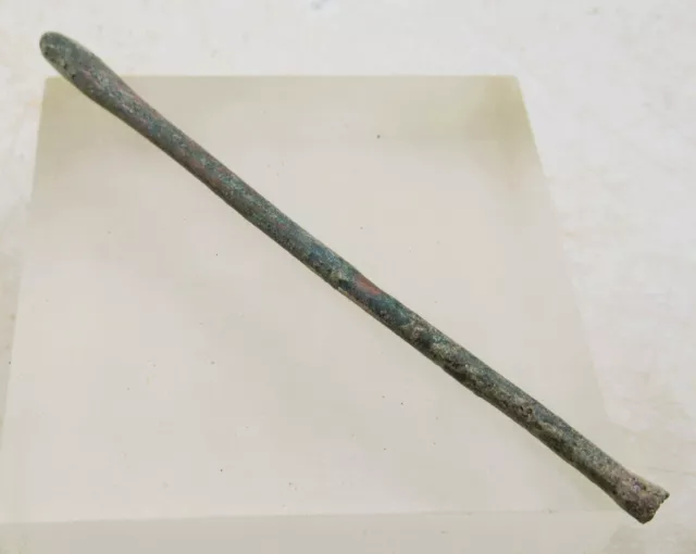 A391 European Finds An Ancient Bronze Tool, Awl? Very Unusual And Interesting