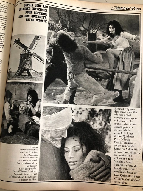 ミVintage Clipping ミSOPHIA LOREN & PETER O'TOOLEミAugust 1972ミ