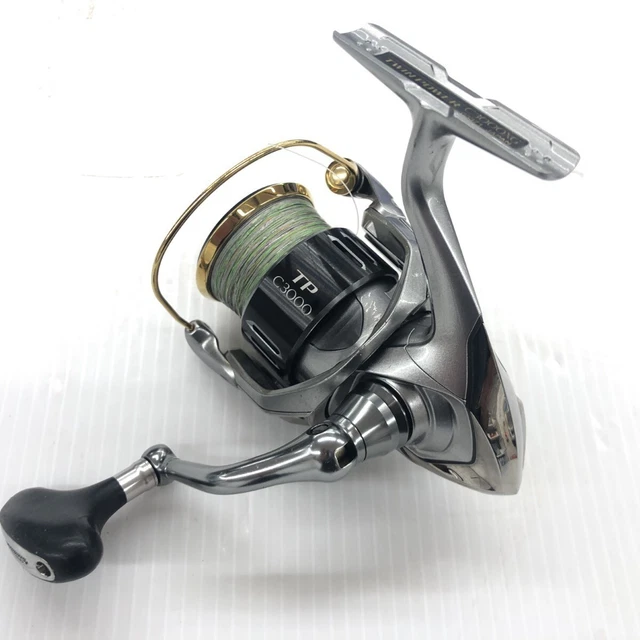 リール 15 SHIMANO TWIN POWER C3000XG Shimano 15 Twin Power C3000Xg Spinning Reel Used with Box F