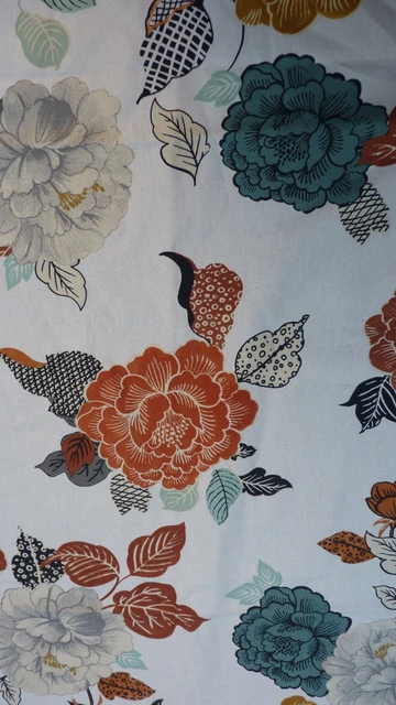 Tissu Ancien Avec Broderie Clown - Pour Enveloppe De Coussin Ou Création - Occasion