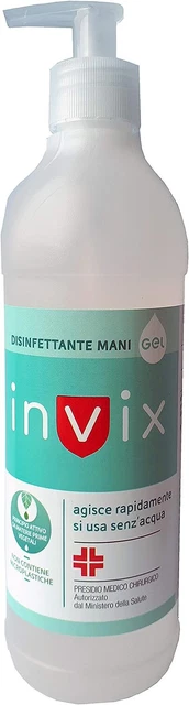 Disinfettante INVIX Gel Mani 500 ml - 12 pezzi