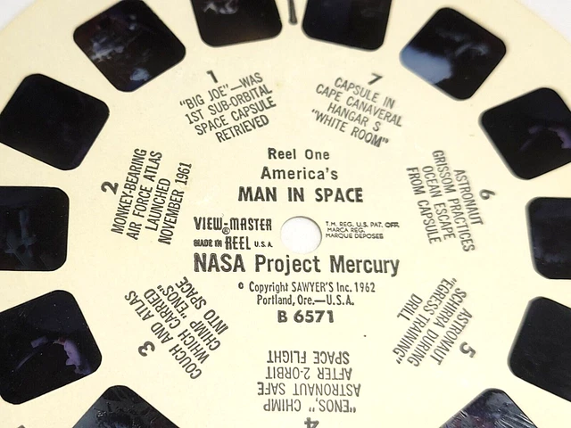 View Master Packet VIEW MASTER PACKET B657 Americas Man in Space 3 Reel And Booklet $13.80 ...