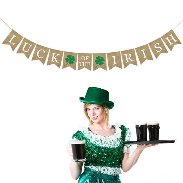 WHAMVOX 100 Pcs Pièces Trèfle Vertes Jouets de Décoration en Plastique pour Fêtes et Événements de la Saint-Patrick