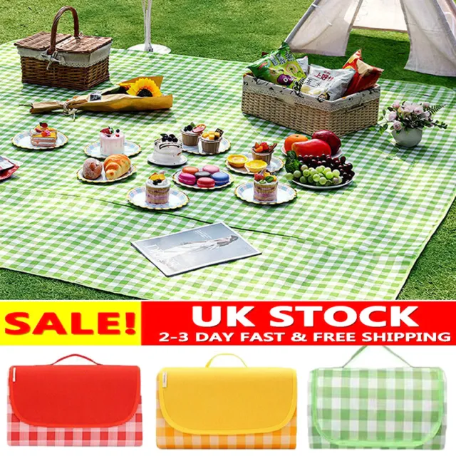 Waterproof Large Picnic Blanket Family Travel Outdoor Beach Camping Mat Rug