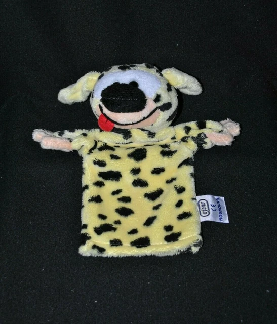 Peluche doudou marionnette marsupilami NOUNOURS AJENA 2005 jaune noir 26 cm NEUF