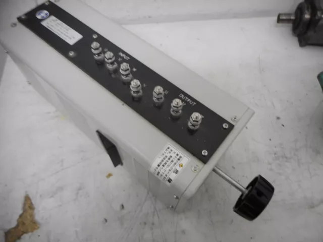 YAMABISHI -- 3 phase VARIAC -- VOLT SLIDER 0.35amps -- 0 .25kva -- SS3P-415-035B