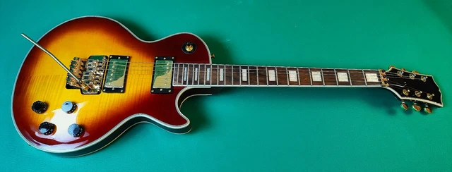 Electric Guitar - Style Lp Custom Tremolo Light Cherry  Gold Accessories