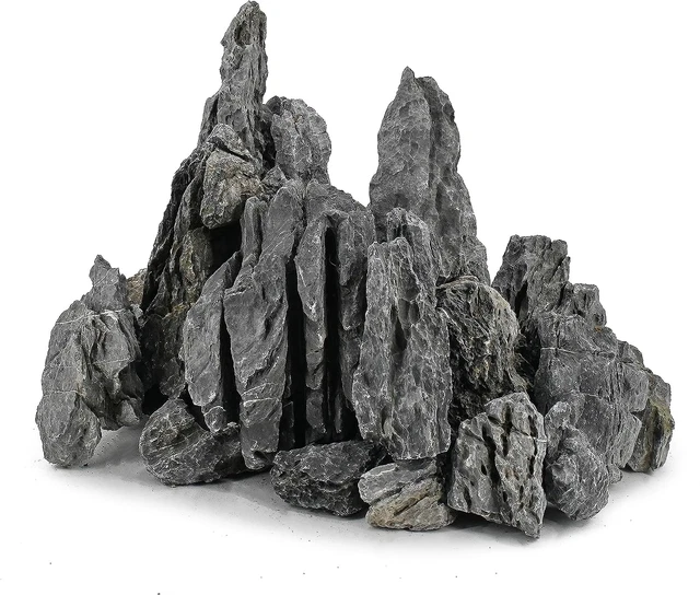 Unocho Seiryu Rock Stone 11 LB Natural Slate Stone Rocks 3 to 8 Inch Fish Tank D