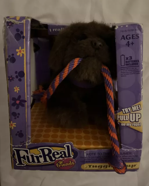 FurReal Friends Tuggin' Pup Stuffed Brown Dog Rope